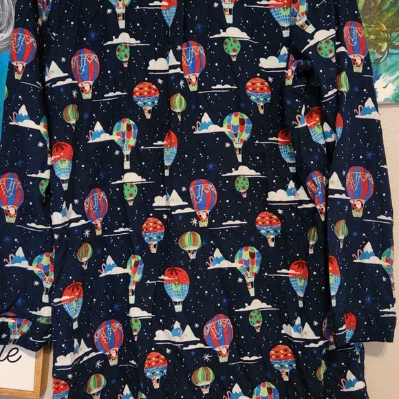 Sleep shirt Christmas hot air balloon night shirt holiday M medium  wondershop - Picture 10 of 10